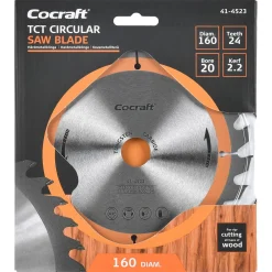 Cocraft sagblad 160 x 20 x 2,2 mm, 24T