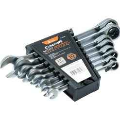 Cocraft skrallelnøkkelsett 8–19 mm, 8 deler
