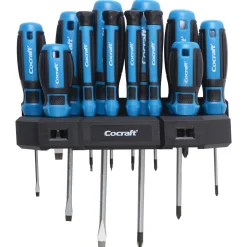 Cocraft skrutrekkere Phillips og spor, 12 deler