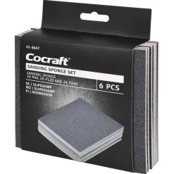 Cocraft slipesvamp, myk, 6-pakning
