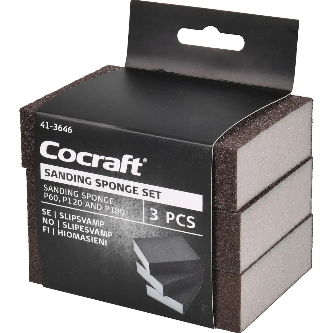 Cocraft slipesvamp, myk, 3-pakning