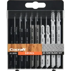 Cocraft stikksagblad for metall og tre, 10-pakning