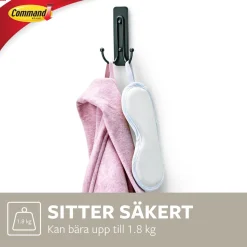 Command selvheftende krok dobbel, large