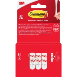 Command selvklebende strips S, universal, 450 gram, 8-pakning