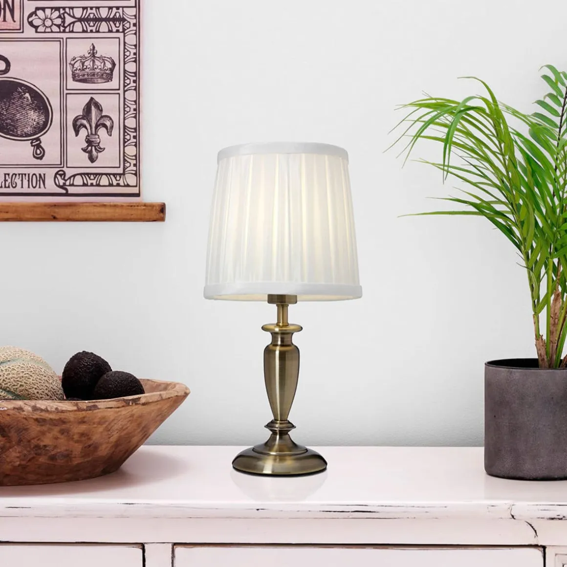 Cottex bordlampe Ines, høyde 34 cm