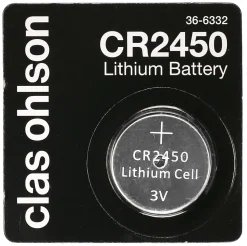 CR2450 knappcellebatteri litium 3 V