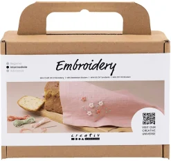 Creativ Company DIY Kit brodere serviett, nybegynner