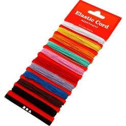 Creativ Company elastisk snor 1 mm 3,5 m, 10 farger