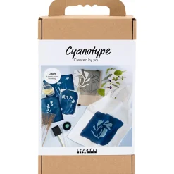 Creativ Company hobbysett tekstiltrykk cyanotypi