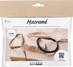 Creativ Company Mini hobbysett makramé-armbånd