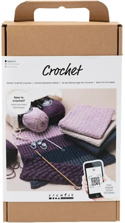 Creativ Company Start DIY Kit hekle oppvaskklut, nybegynner