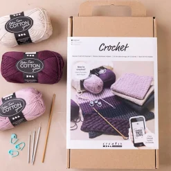Creativ Company Start DIY Kit hekle oppvaskklut, nybegynner