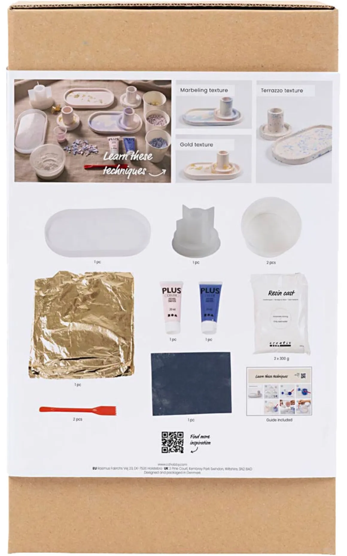 Creativ Company DIY Kit Resin, støp lysestaker og brett