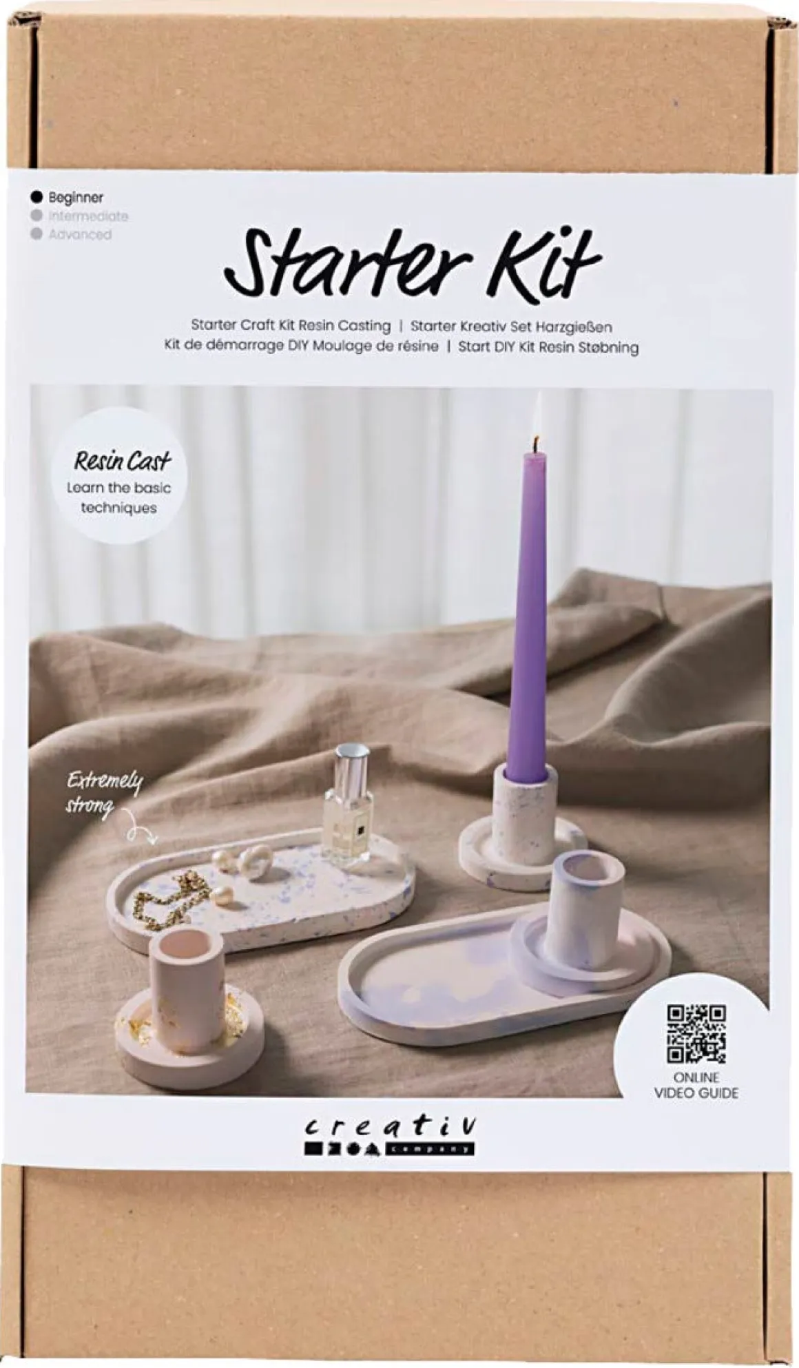 Creativ Company DIY Kit Resin, støp lysestaker og brett