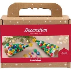 Creativ Company Mini DIY Kit julepynt juletre, fra 4 år