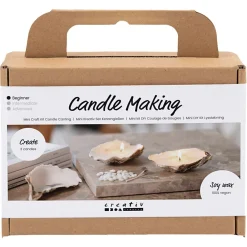 Creativ Company mini hobbysett lysstøping i østersskall