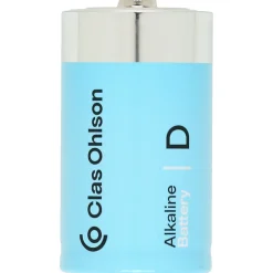 D-batterier, alkaliske, 16-pakning