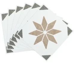 D-C-Fix selvklebende veggplater 15,25 × 15,25 cm, 6-pakning