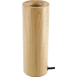 Deco bordlampe E27 metall med trelignende fot, Northlight