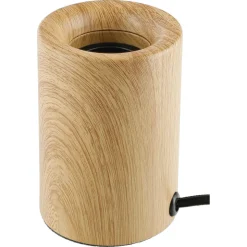Deco bordlampe E27 metall med trelignende fot, Northlight