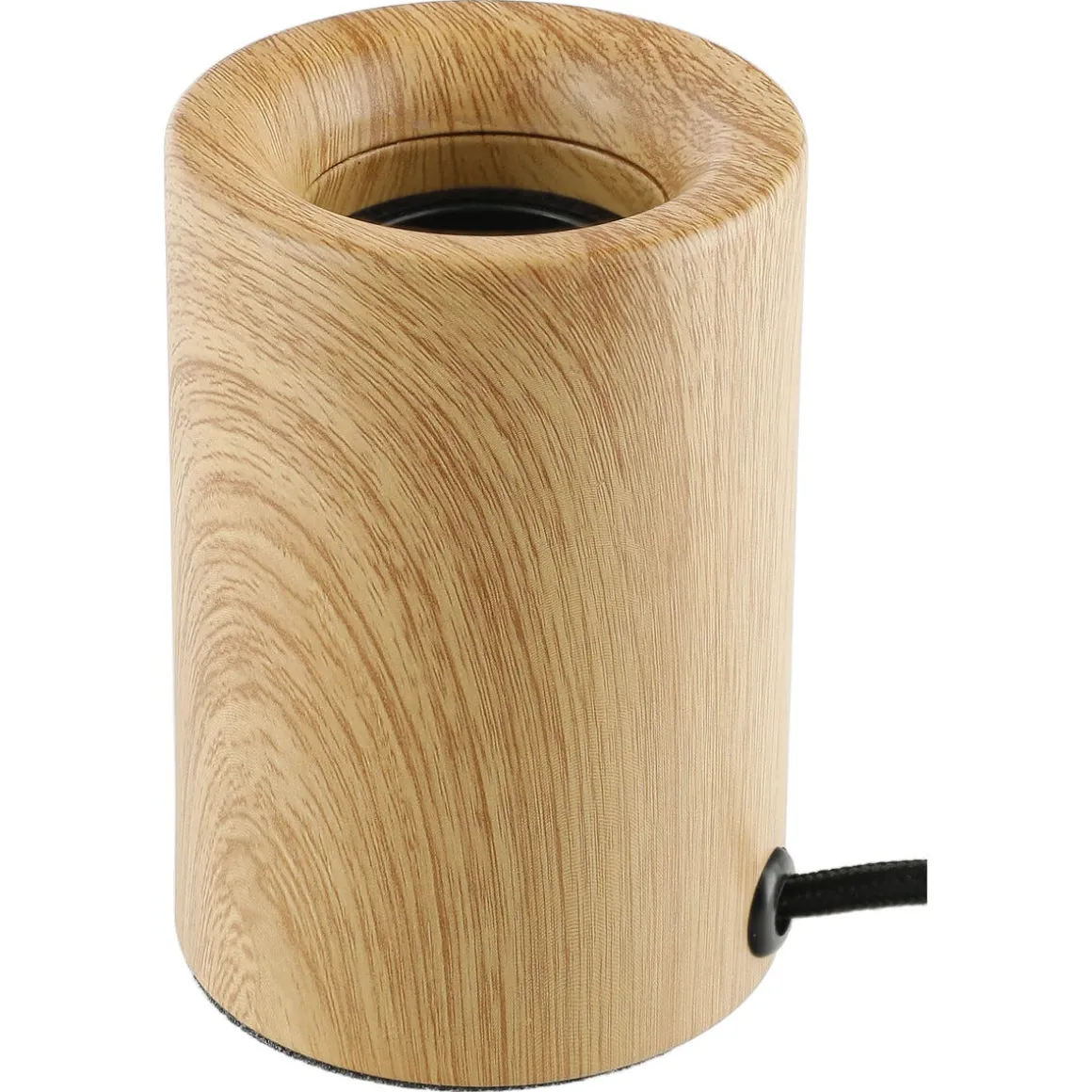 Deco bordlampe E27 metall med trelignende fot, Northlight