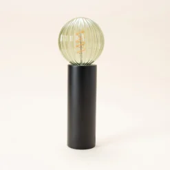 Deco bordlampe svart metall E27, Northlight