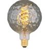 Dekorpære E27 med sotet glass, svart, 125 mm