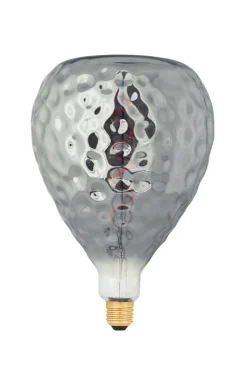 Dekorpære E27 med sotet glass, svart, 200 mm