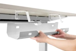 Deltaco Delo-0209s kabelkanal til skrivebord, hvit