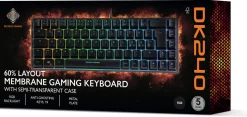 Deltaco DK240 gamingtastatur 60 prosent, svart