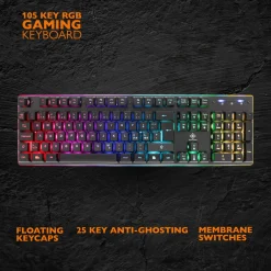 Deltaco GAM-021 RGB gaming-tastatur