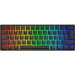 Deltaco Gaming DK470 tastatur 60 prosent, RGB, svart