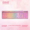Deltaco GAM-021-RGB-P gamingtastatur, rosa