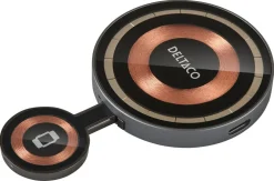 Deltaco 2-i-1 magnetisk trådløs lader, 15 W