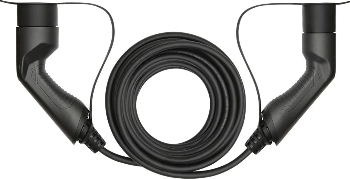 Deltaco ladekabel elbil, type 2 til type 2, 1 fase, 7 meter