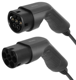 Deltaco ladekabel elbil, type 2 til type 2, 1 fase, 7 meter