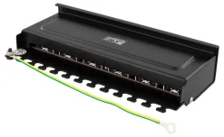 Deltaco PAN-213 Patch Panel 12xRJ45-porter