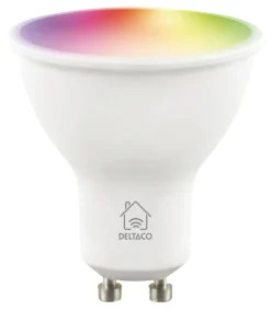 Deltaco Smart Home GU10 LED RGB 4,7 W dimbar, 3-pakning