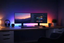 Deltaco Smart LED-list med RGB og USB, 2 m