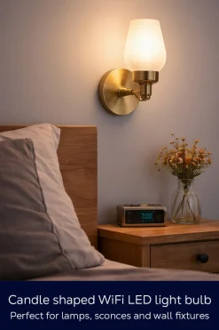 Deltaco Smart Home  LED-mignonpære E14 4,9 W dimbar