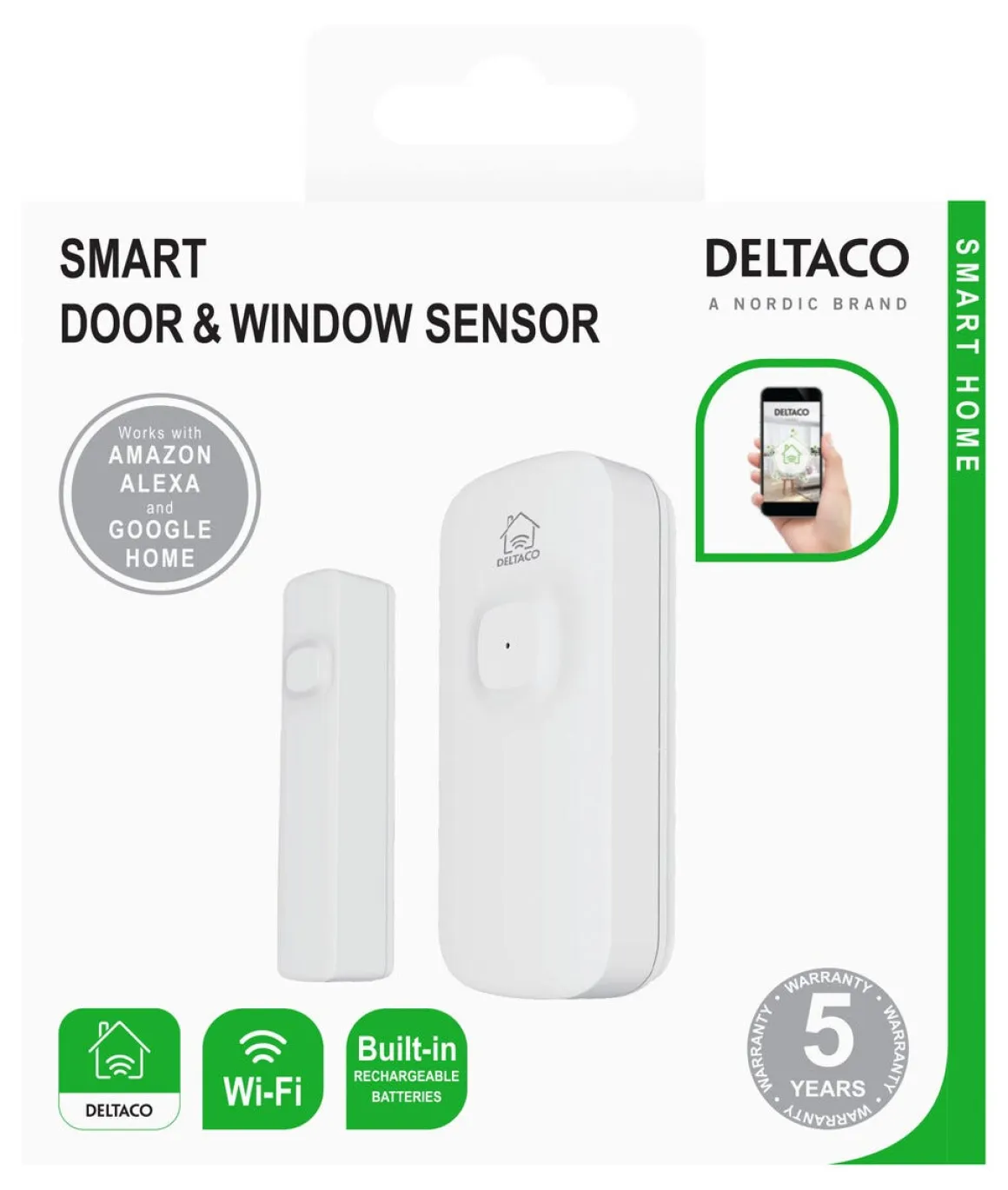 Deltaco Smart Home SH-WS02 sensor for dør og vindu