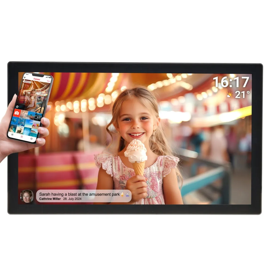 Denver digital fotoramme wifi 76,2x45,5, 31,5 tommer PFF-3260