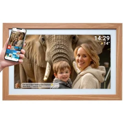 Denver PFF-2162LW digital fotoramme wifi, 21,5 tommer, tre