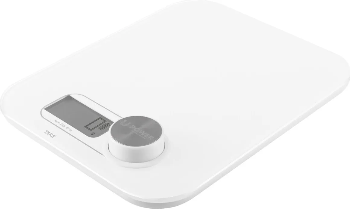 Digital kjøkkenvekt uten batteri, med dynamo, 5 kg