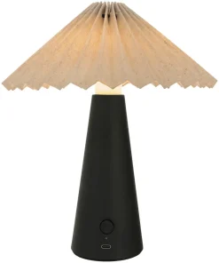 Dimbar bordlampe, bærbar og oppladbar