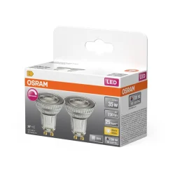 Dimbar LED-reflektorpære GU10 2,4 W, Orsam, 2-pakning