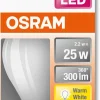 Dimbar LED-pære, illum E14 Osram, varmhvit