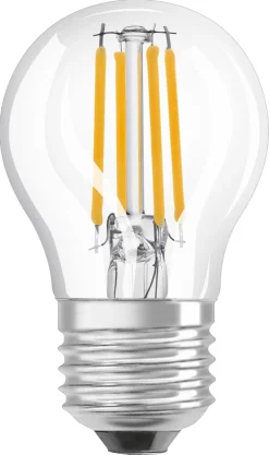 Dimbar LED-pære krone E27 Osram, varmhvit