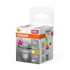 Dimbar LED-reflektorpære GU10 6,1 W Osram