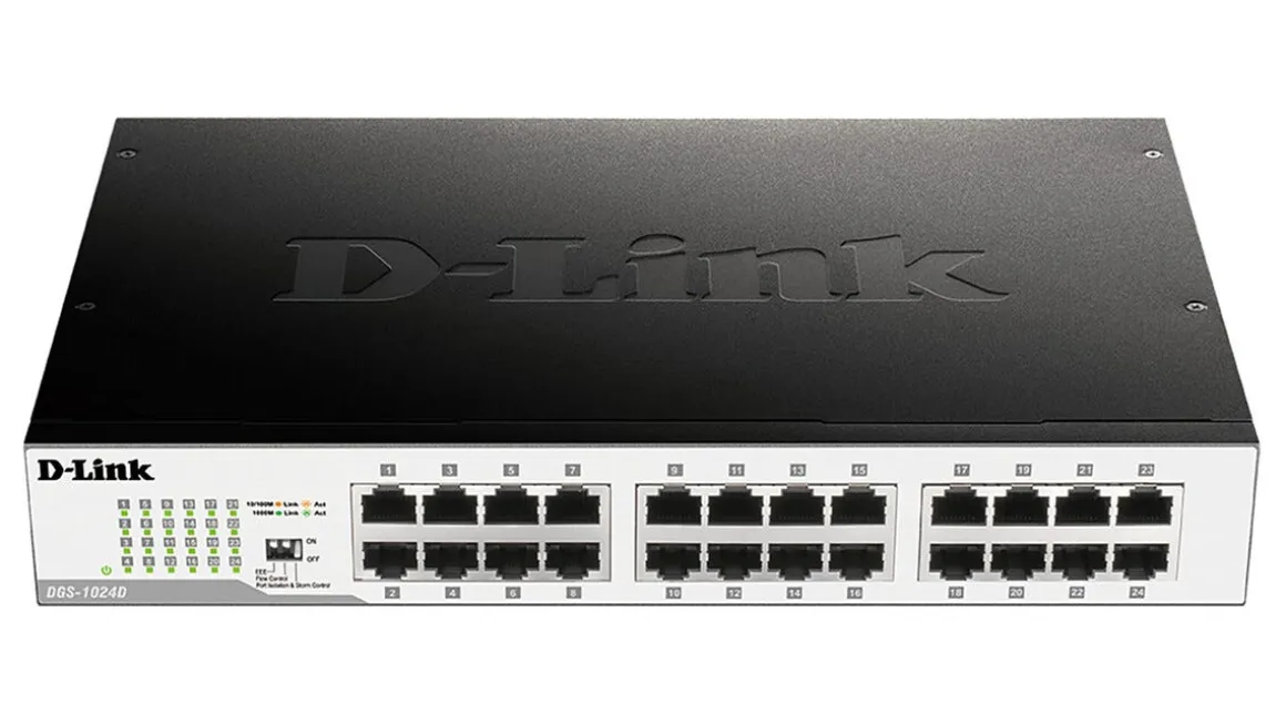 D-Link DGS-1024D nettverksswitch 24 porter